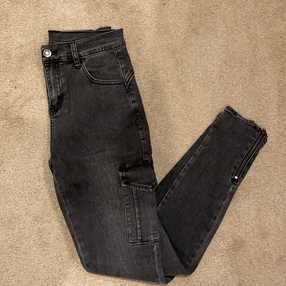 Black/Grey skinny jeans